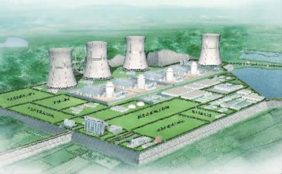 小墨山核電廠效果圖。（本版圖片由湖南核電有限公司提供）